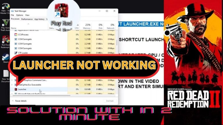 Red Dead Redemption 2 LAUNCHER ISSUE