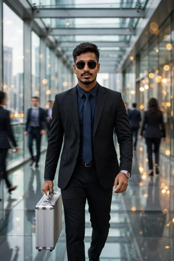 Boss looking