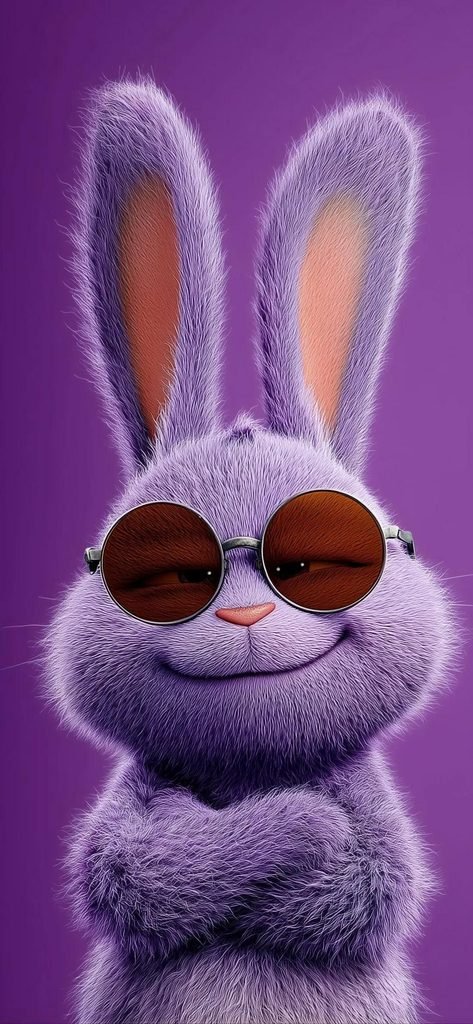 Fluffy Purple Rabbit
