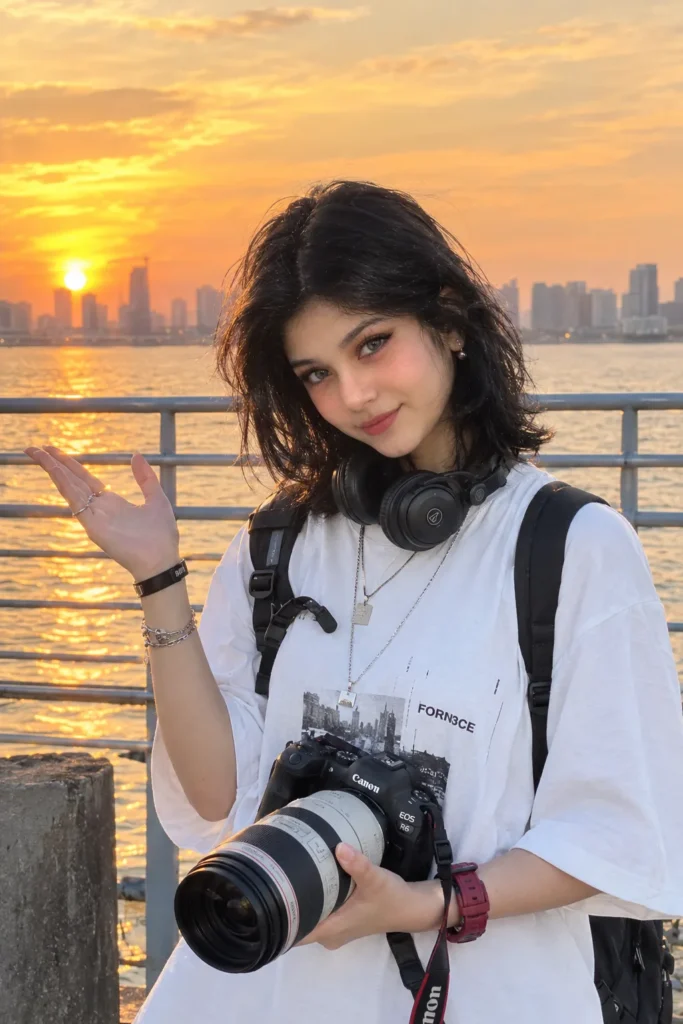 🌅 Golden Hour Photographer Portrait 📸