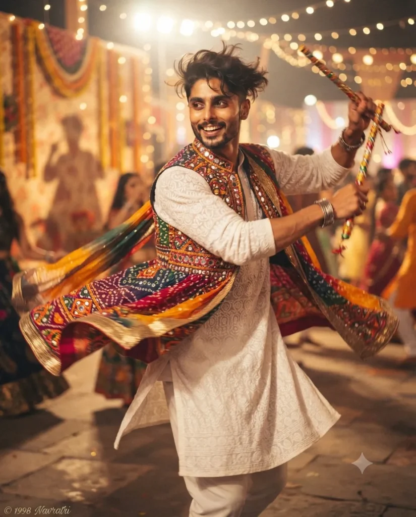 A young man dress in a traditional kurta