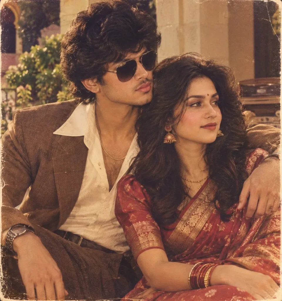 Vintage 80s couple