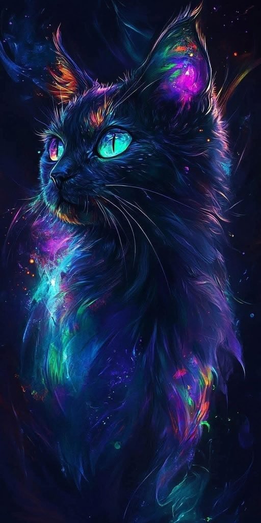Cat With Glowing