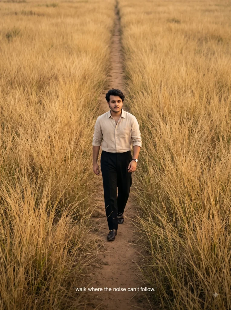 Premium walking image prompt