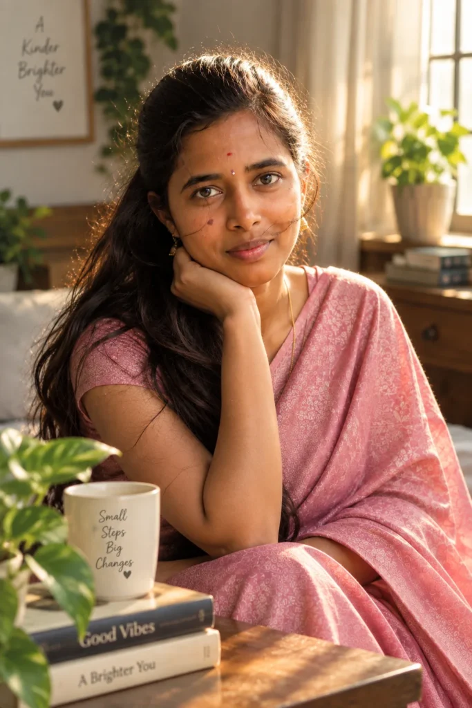 Warm Golden Hour Indoor Portrait