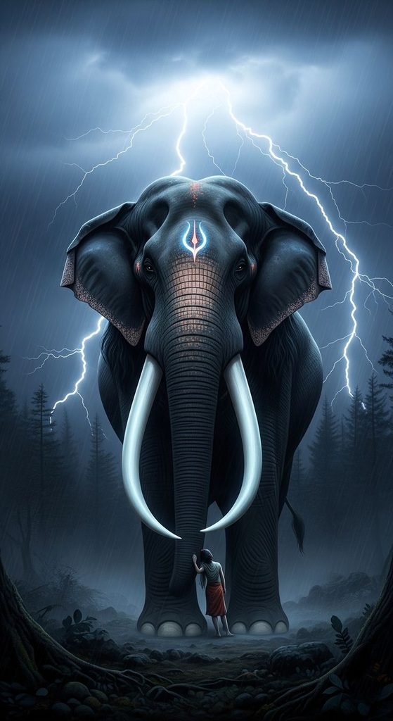 Dark-Toned Elephant