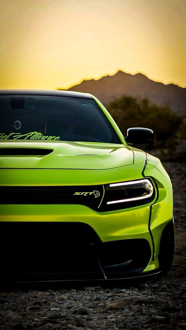 Green Dodge Charger SRT Hellcat