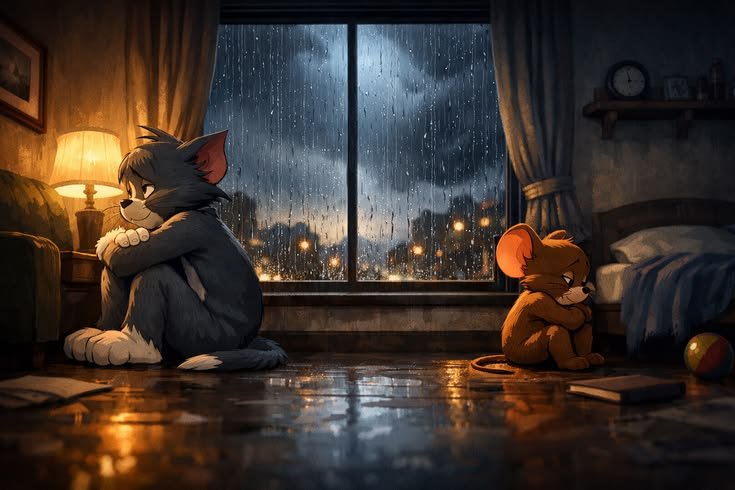 Tom The Cat And Jerry The Mouse
