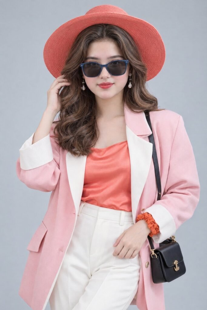 A Hyper-Realistic Studio Fashion Portrait
