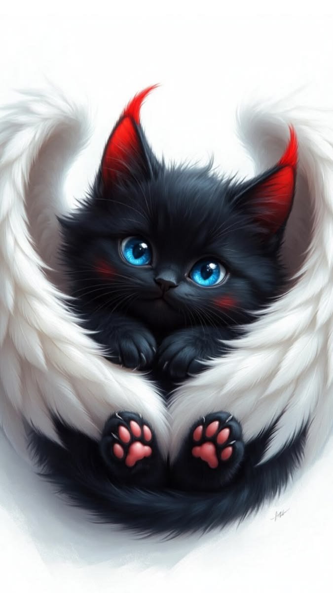 Black Fantasy Cat