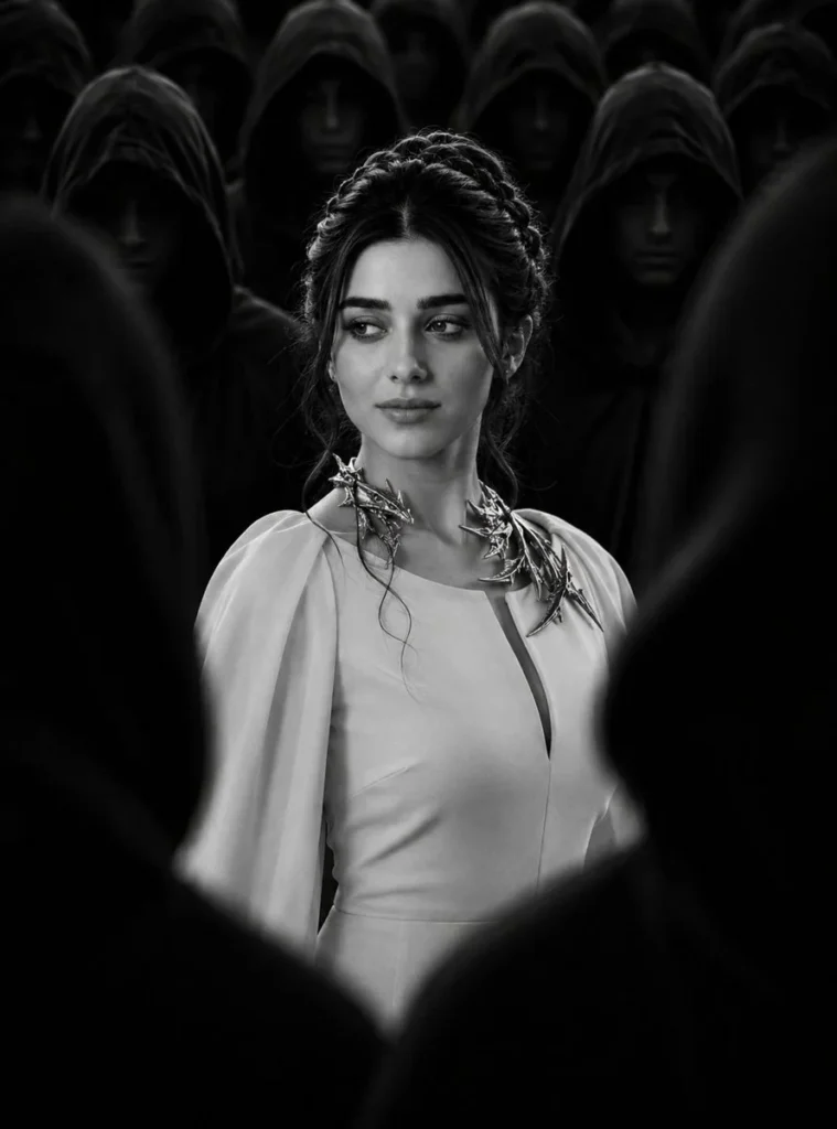 Cinematic B&W Fantasy Portrait