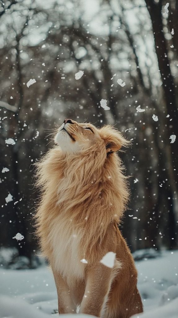 Whispers of Winter 🦁❄️