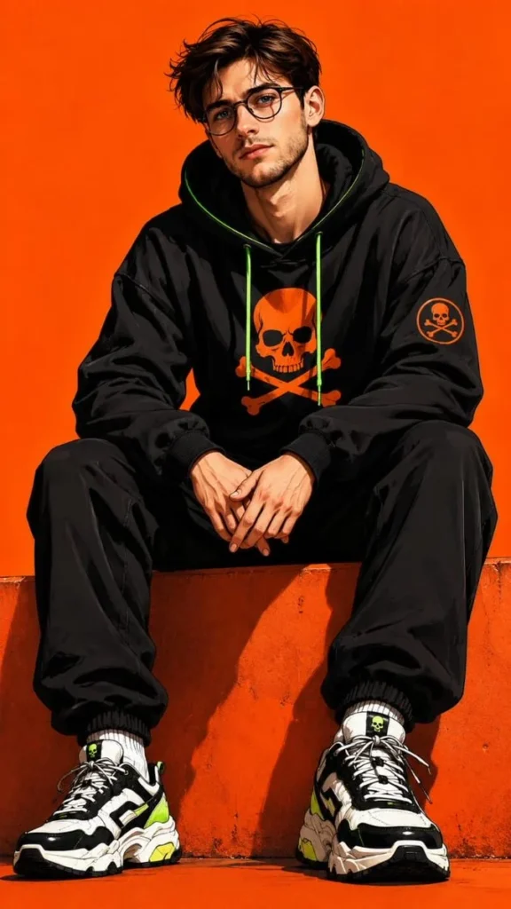 Man in Tracksuit Illustration