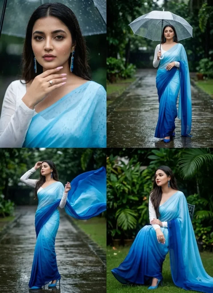 Monsoon Fashion Editorial Collage