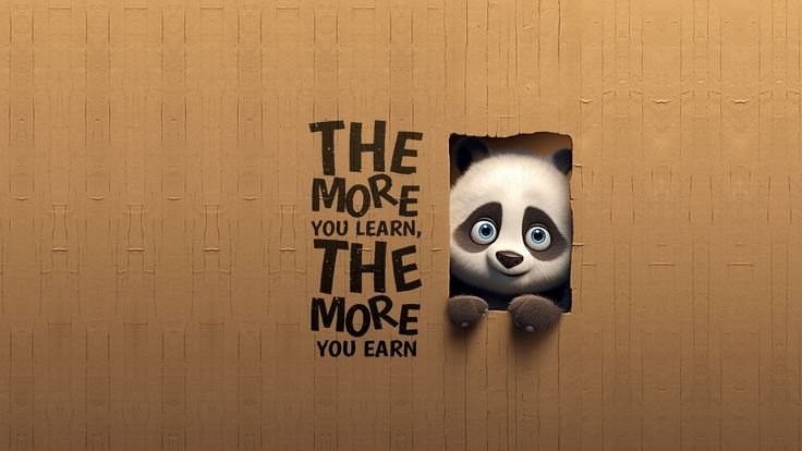 💰 The More You Learn, The More You Earn – Powerful Motivation Wallpaper