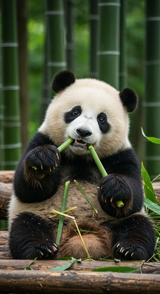 Bamboo Break: Panda at Peace