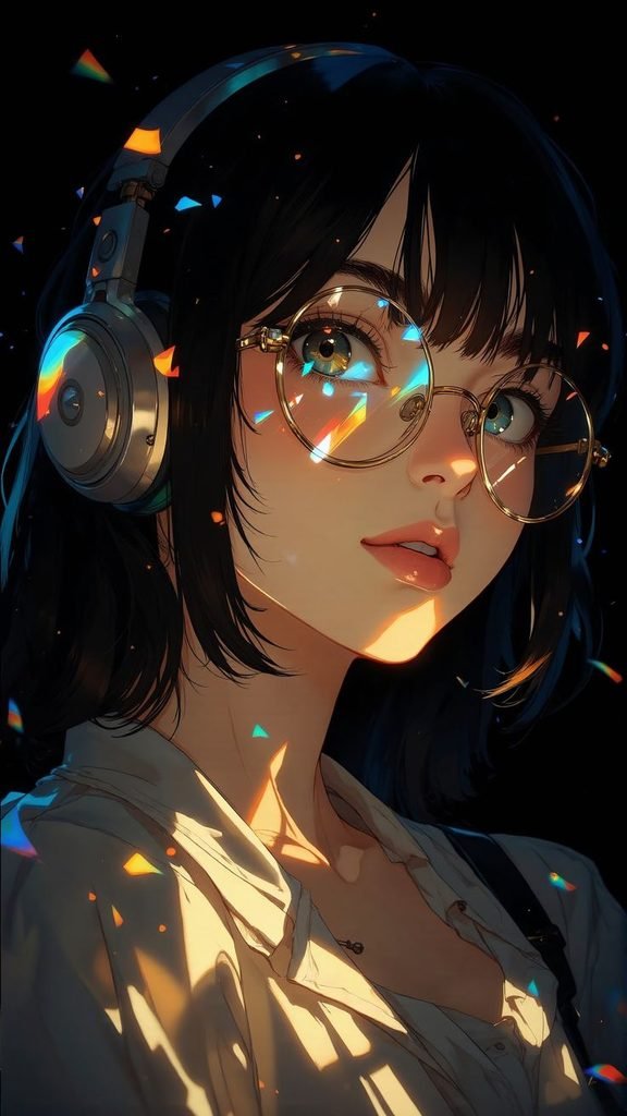 Neon Anime Girl