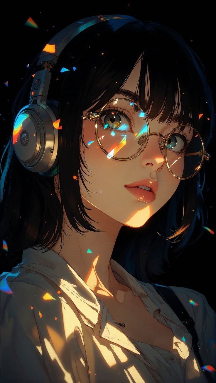 Neon Anime Girl