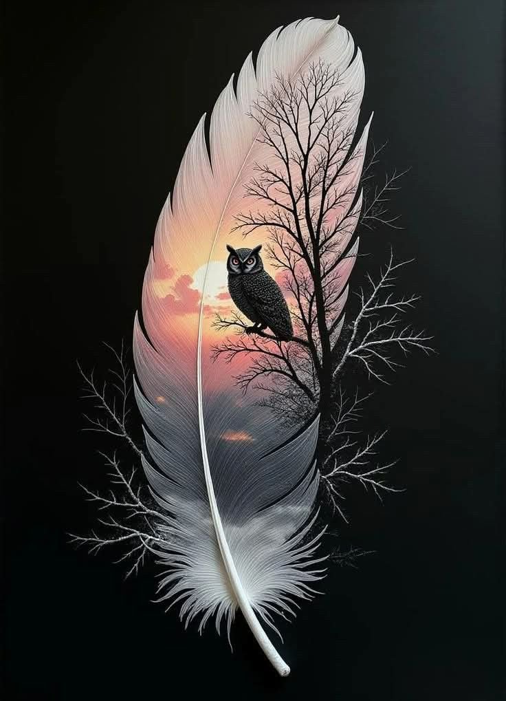 Owl in the Moonlight