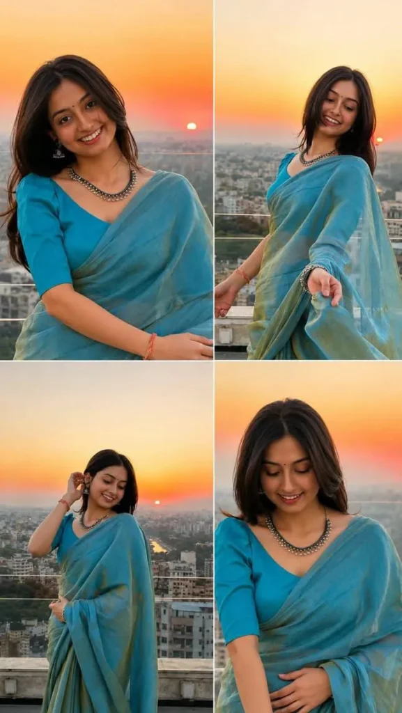 Sunset Saree Portrait