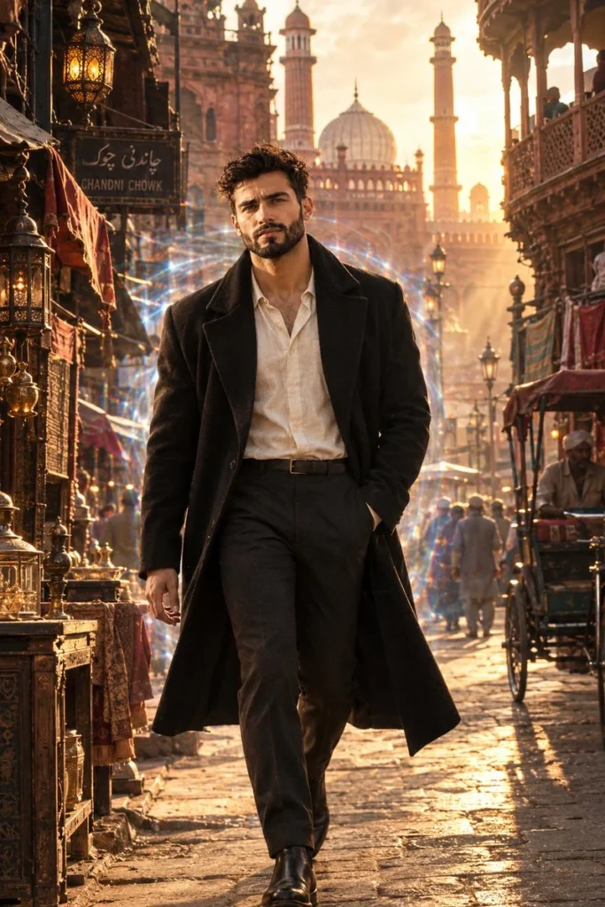 Time-traveling man in Old Delhi