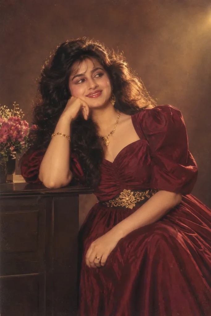 Ultra realistic cinematic 1980s portrait of a young girl