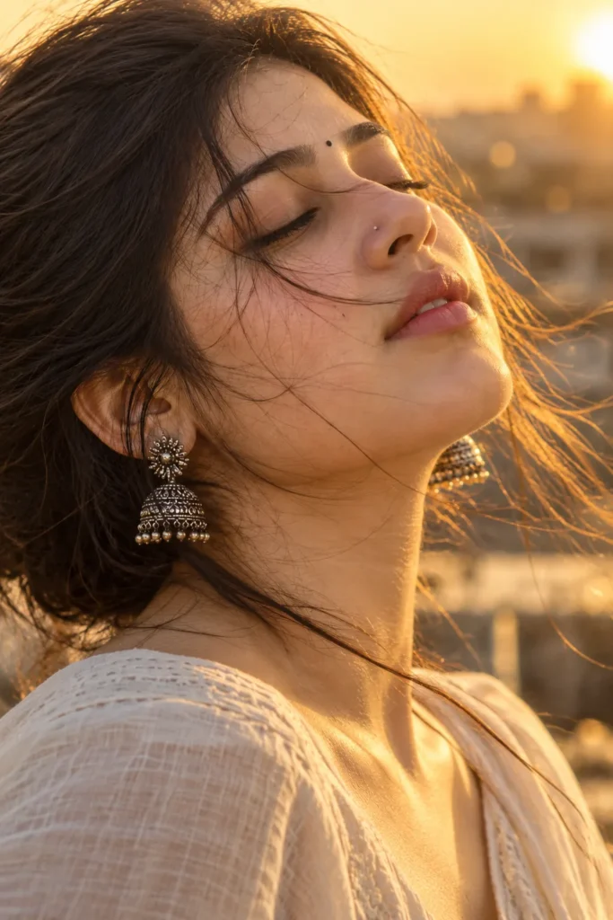 Ultra realistic close up cinematic portrait of a young women