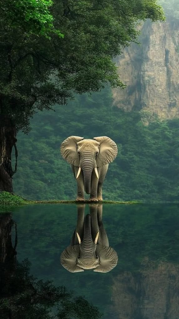 Silent Guardian of the Misty Jungle