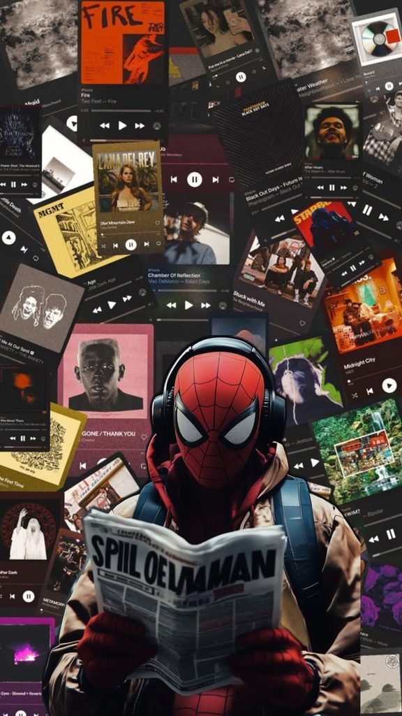 Spider-Man Music Wallpaper: Cool Marvel & Music Aesthetic for Your Phone