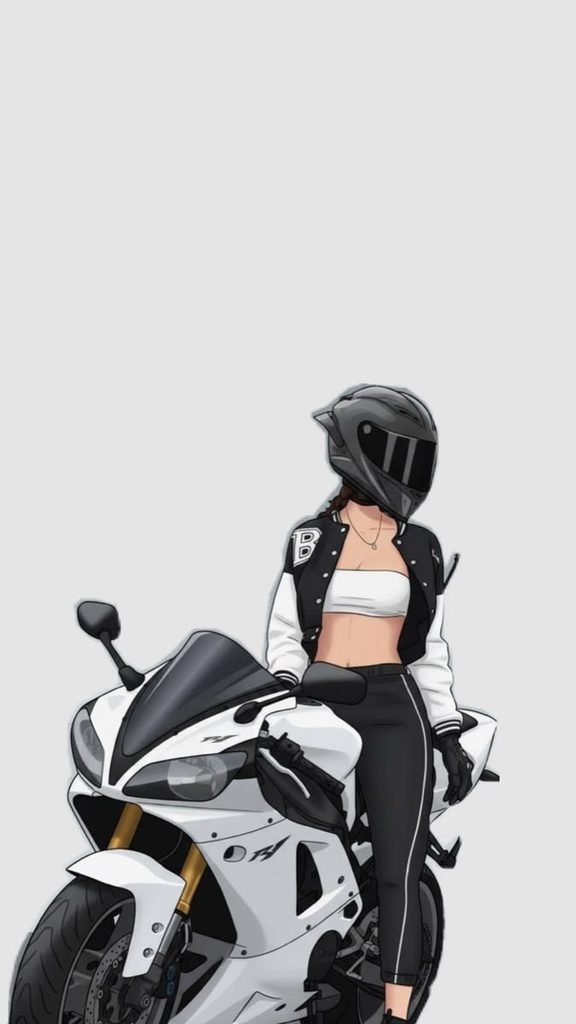 Biker Girl: Stunning Motorcycle Wallpaper That Looks Incredible