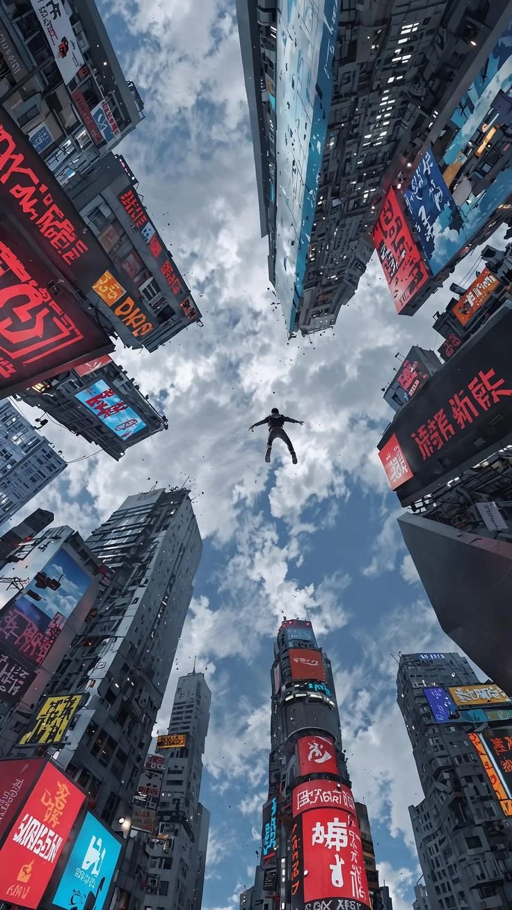 Futuristic City Anime Wallpaper: Stunning Cyberpunk Urban Aesthetic