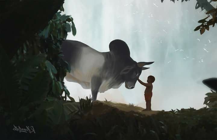 🐂 A Child’s Bond with a Gentle Bull