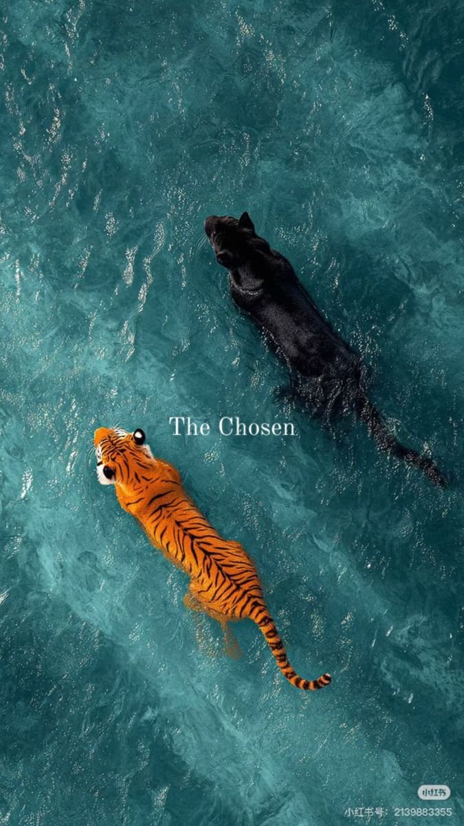The Chosen Tiger Wallpaper – Powerful Black and Orange Tiger Aesthetic