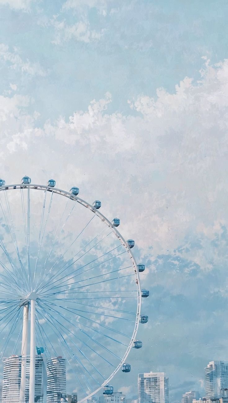 🎡 Dreamy Sky & Ferris Wheel: A Perfect City Aesthetic