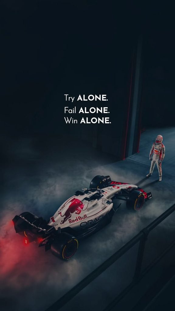 Never Give Up: Powerful F1 Racing Wallpaper for Motivation & Success