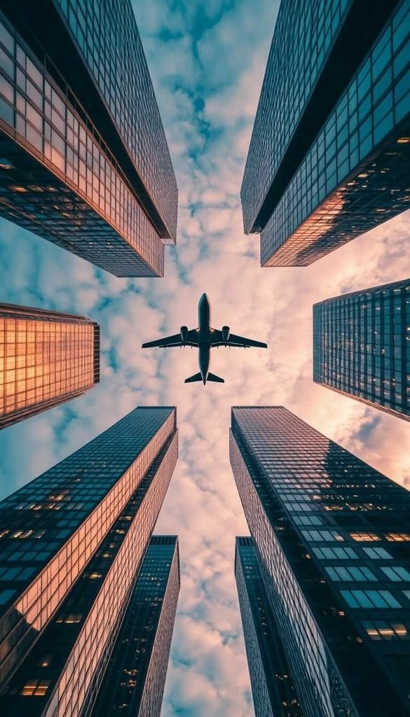 ✈️ Chasing Dreams Above the City: Stunning Travel Aesthetic