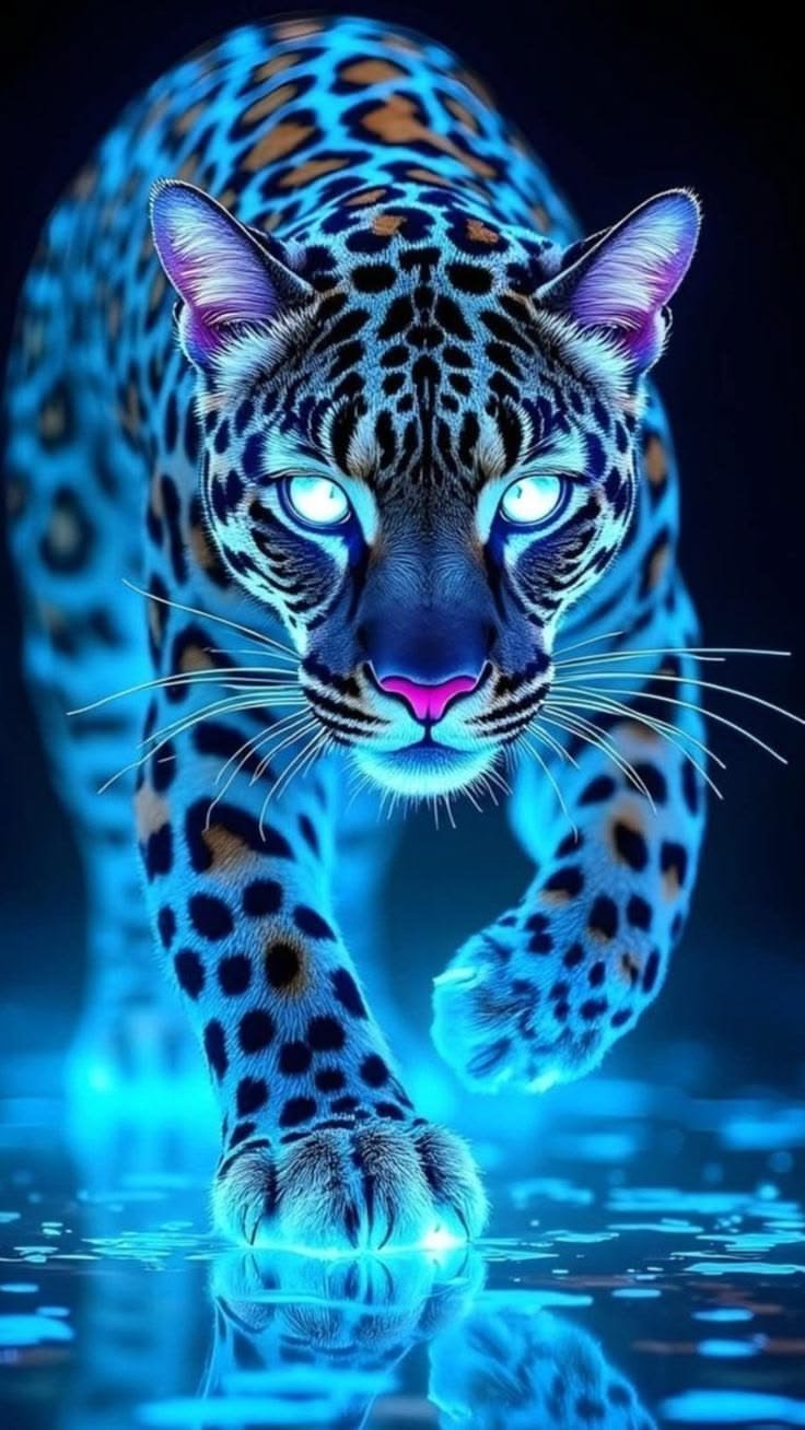 Jaguar Glowing Eyes