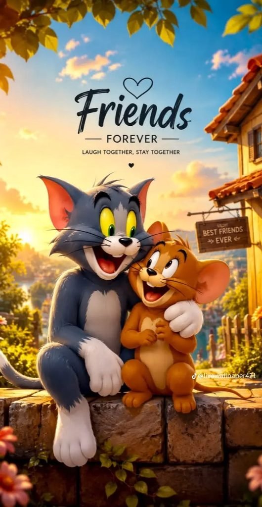 Tom And Jerry Sitting 