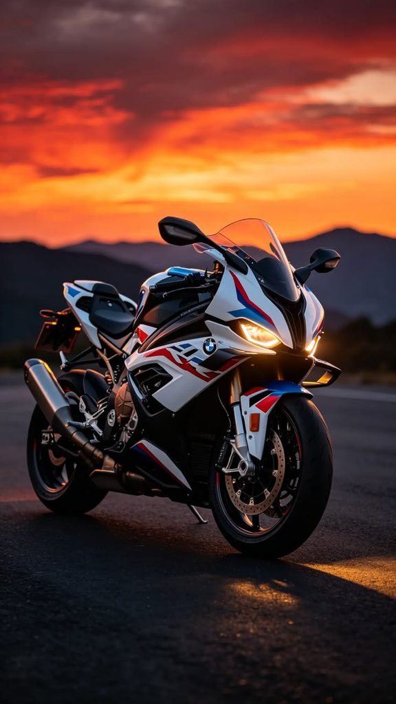 BMW S 1000 RR Superbike Parked