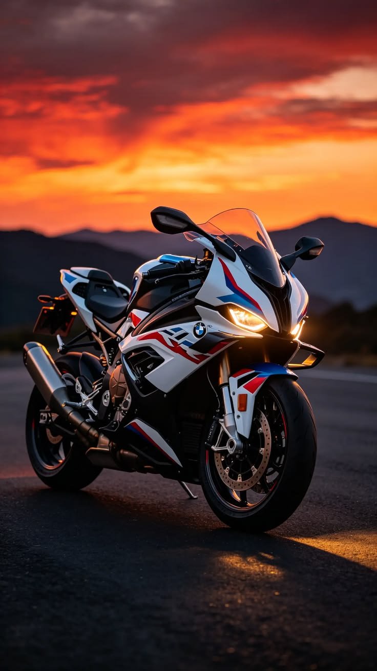 BMW S 1000 RR Superbike Parked