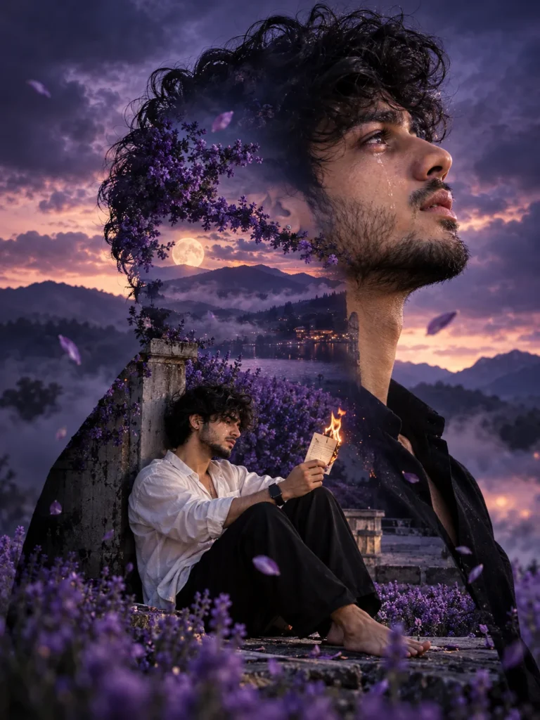 When Memories Burn in Lavender Twilight 💜🔥