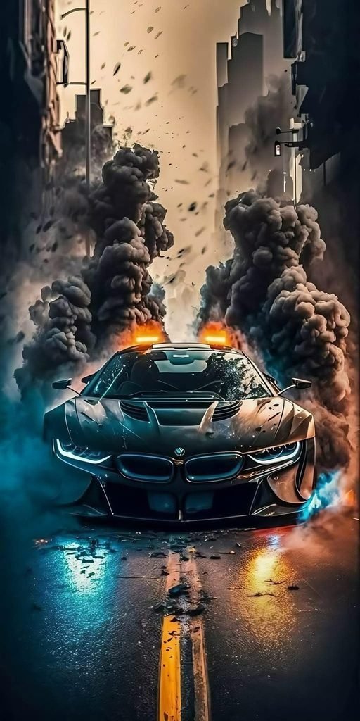 Black BMW I8 Sports Car