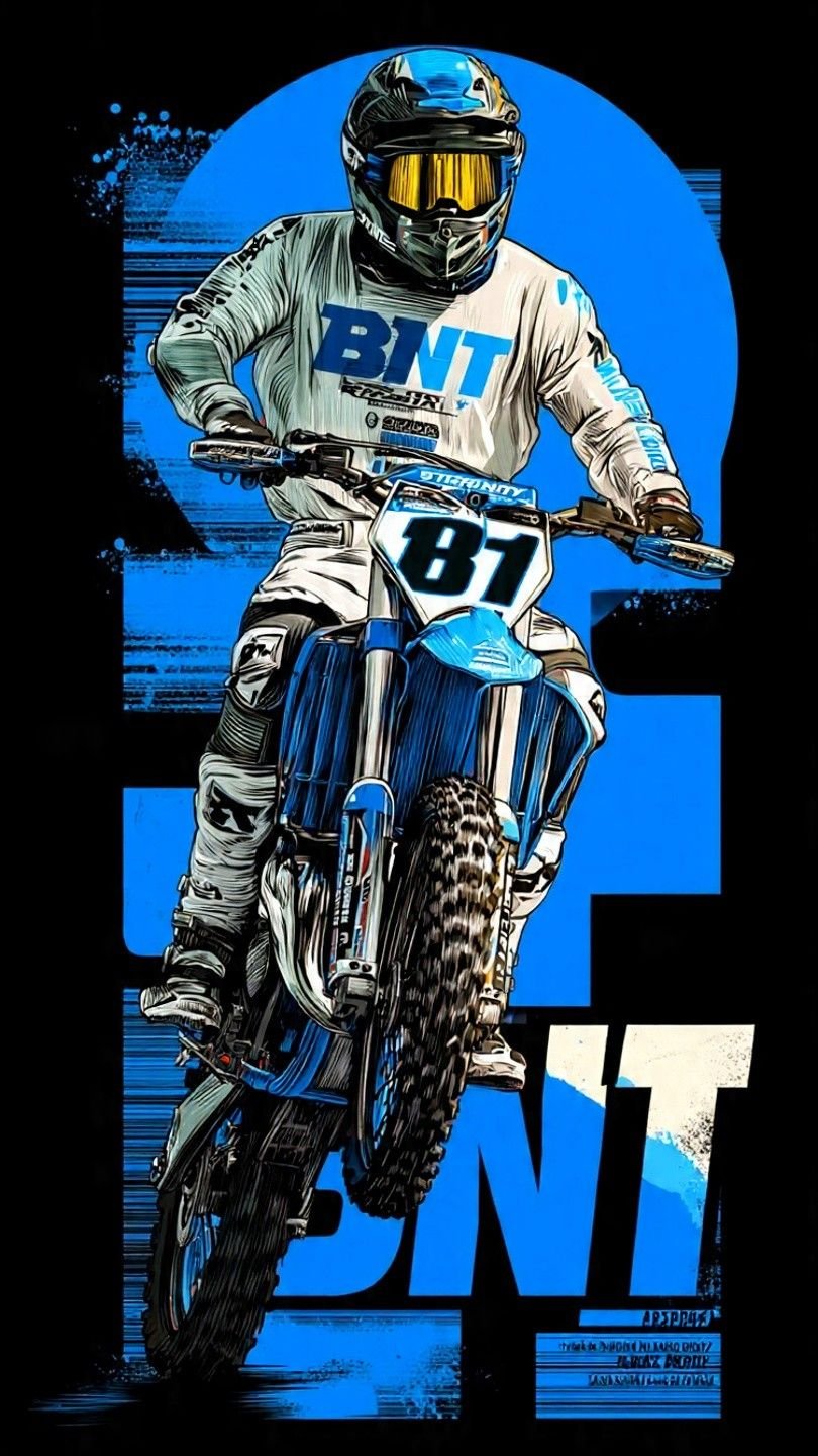 Motocross Number 81 And “BNT” Branding