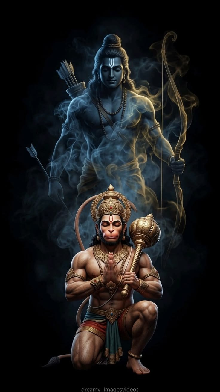 Lord Rama And Lord Hanuman