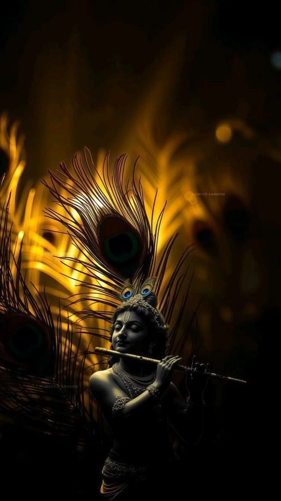Lord Krishna Playing The Flute