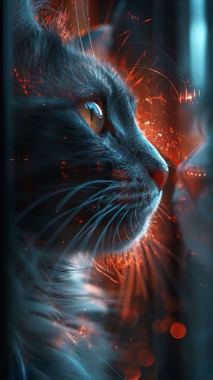 Dark-Furred Cat