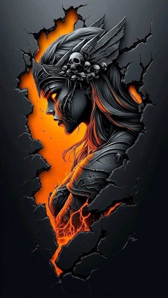 Dark Valkyrie Skull Warrior