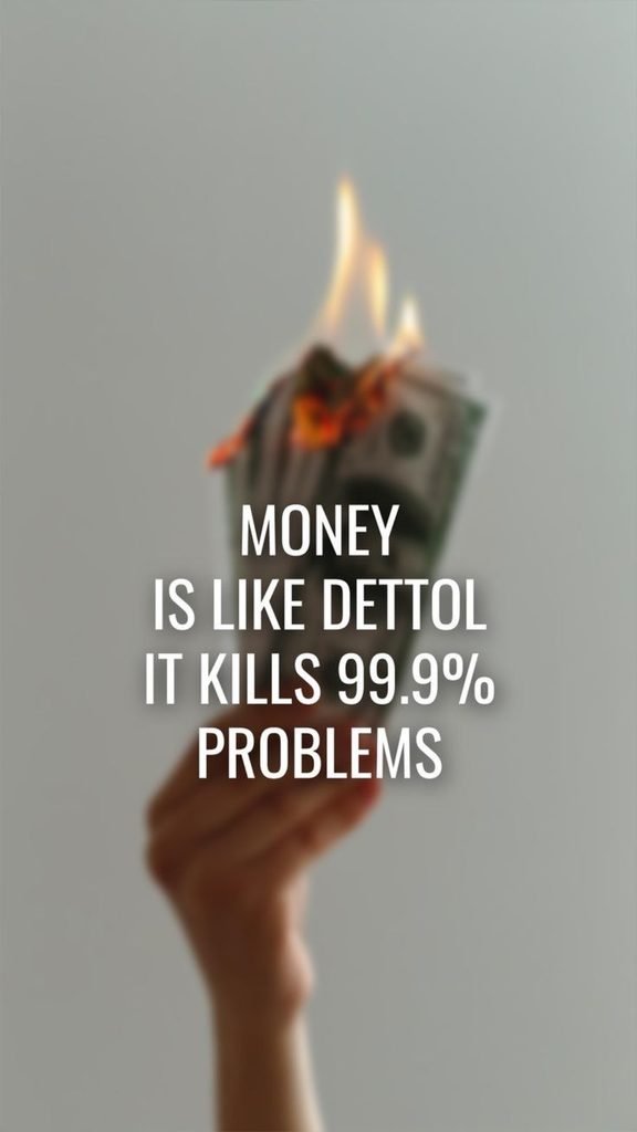 Money Is Like Dettol — It Kills 99.9% of Problems 💸