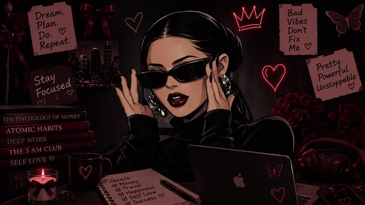 Pretty, Powerful & Unstoppable | Dark Baddie Aesthetic
