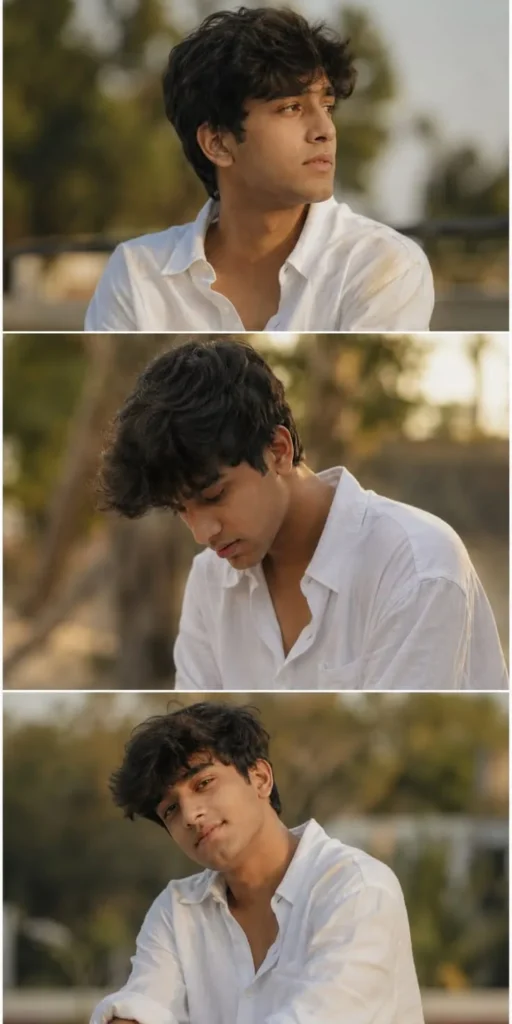 🤍 Golden Hour White Shirt Portrait | 3-Pose Cinematic Outdoor Photography